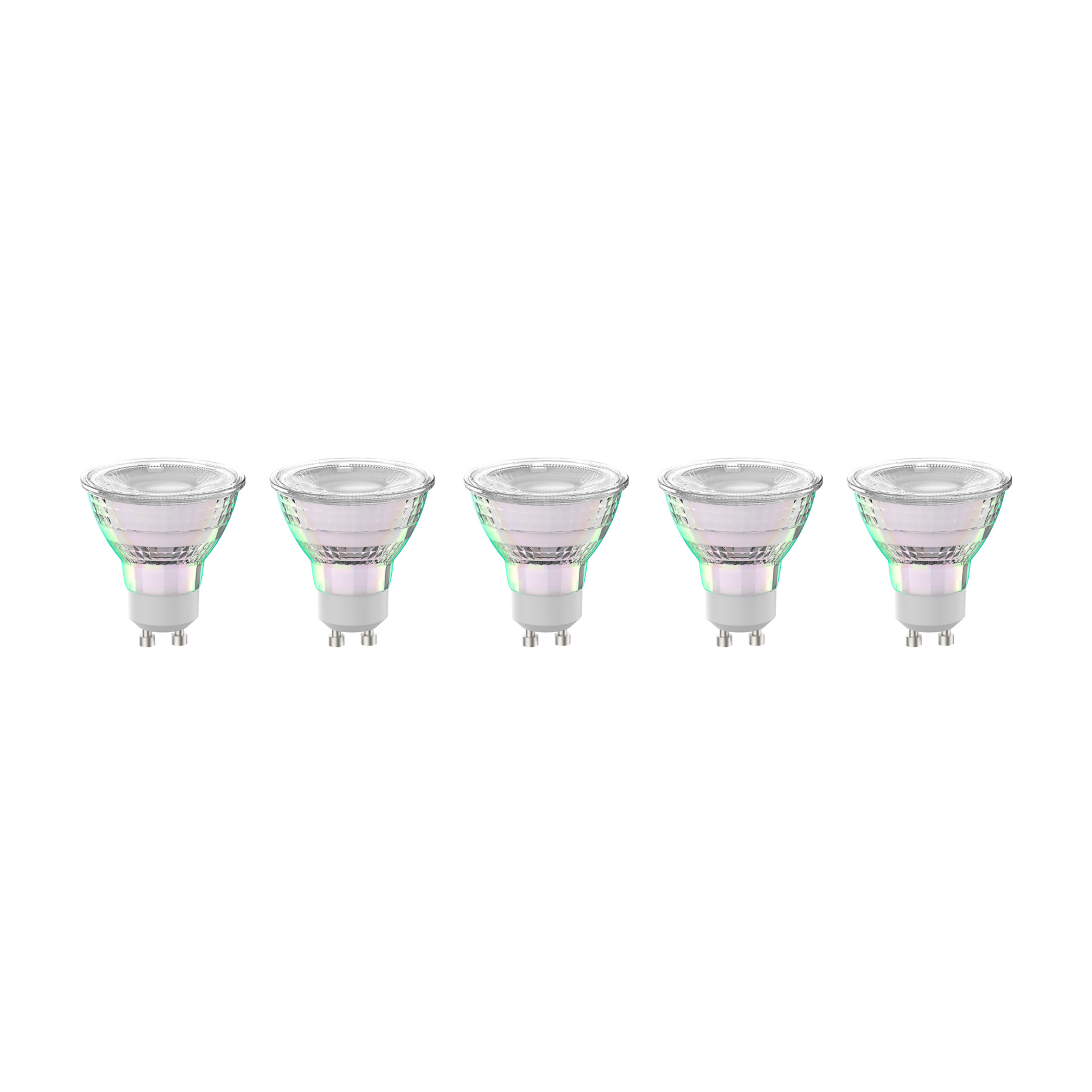 Arcchio Bombilla LED GU10 4,7W 2700K 850lm cristal set de 5