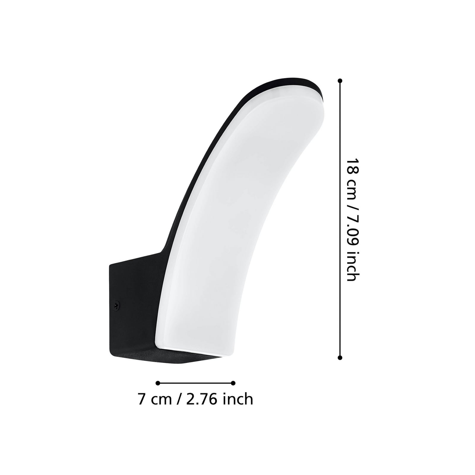 LED-Außenwandleuchte Fiumicino aus Aluminium LED-Außenwandleuchte Fiumicino aus Aluminium