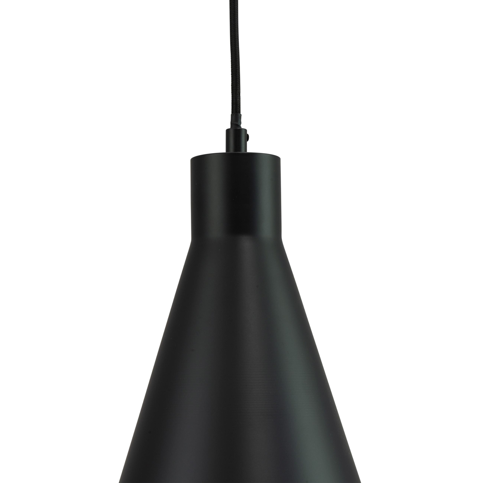 Candeeiro suspenso Dyberg Larsen Miles, preto, Ø 20 cm, metal