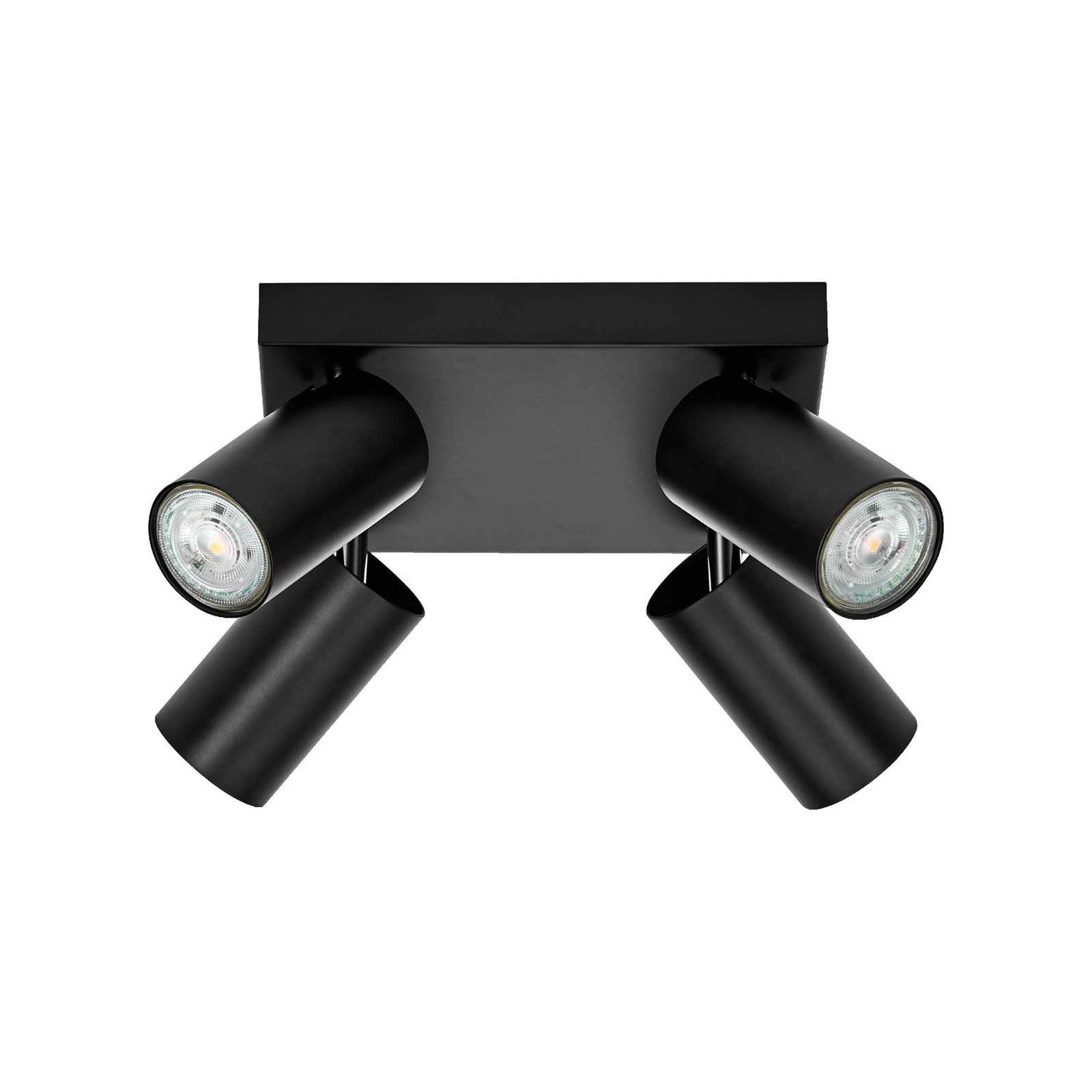 OSRAM Deckenspot OCTAGON PLATE, schwarz, 4-flg. GU10-LED 927