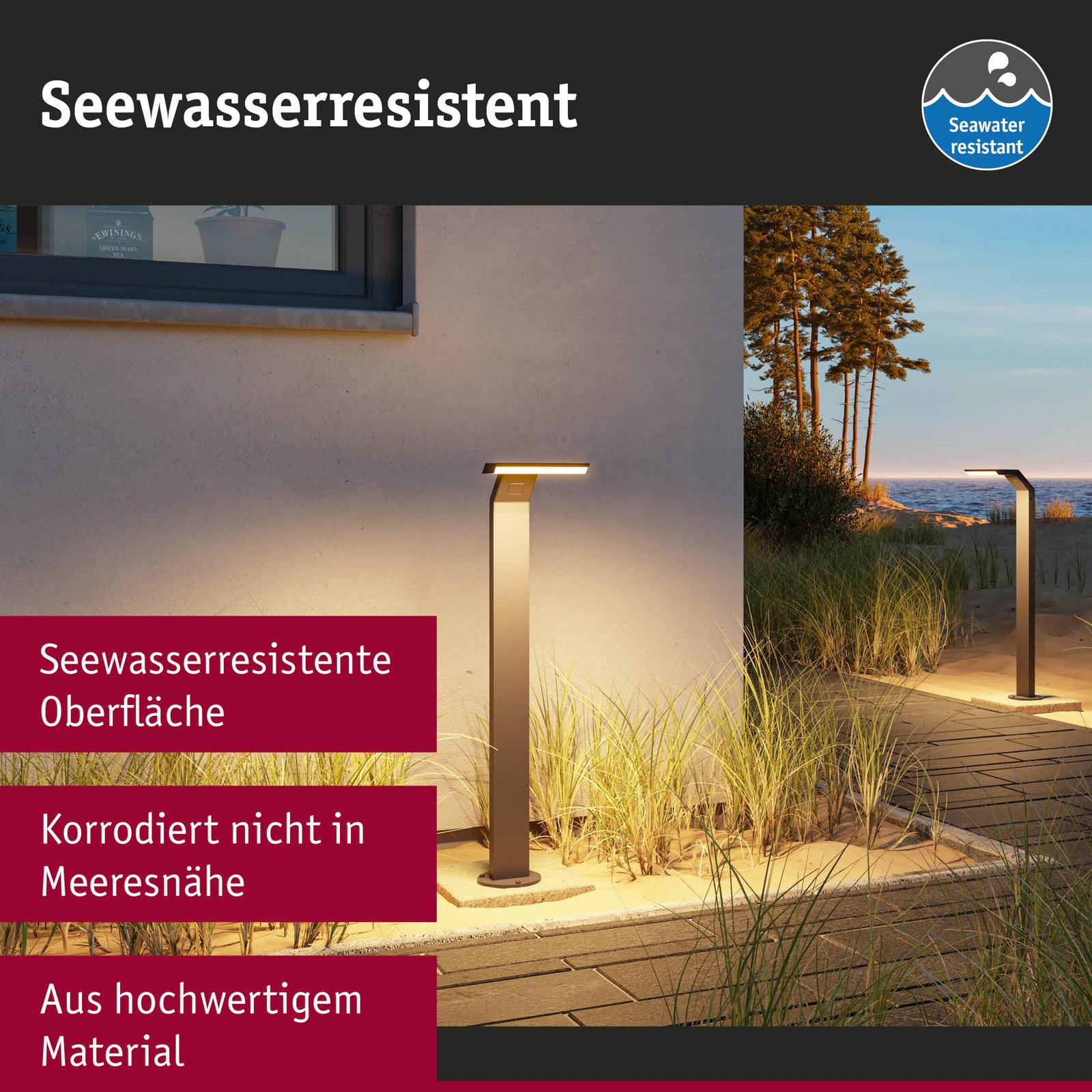 Zenera Baliza Exterior Insect Friendly SWR Antracita - Paulmann