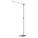 Prios Zyair LED uredska podna lampa, srebrna 108,4 cm