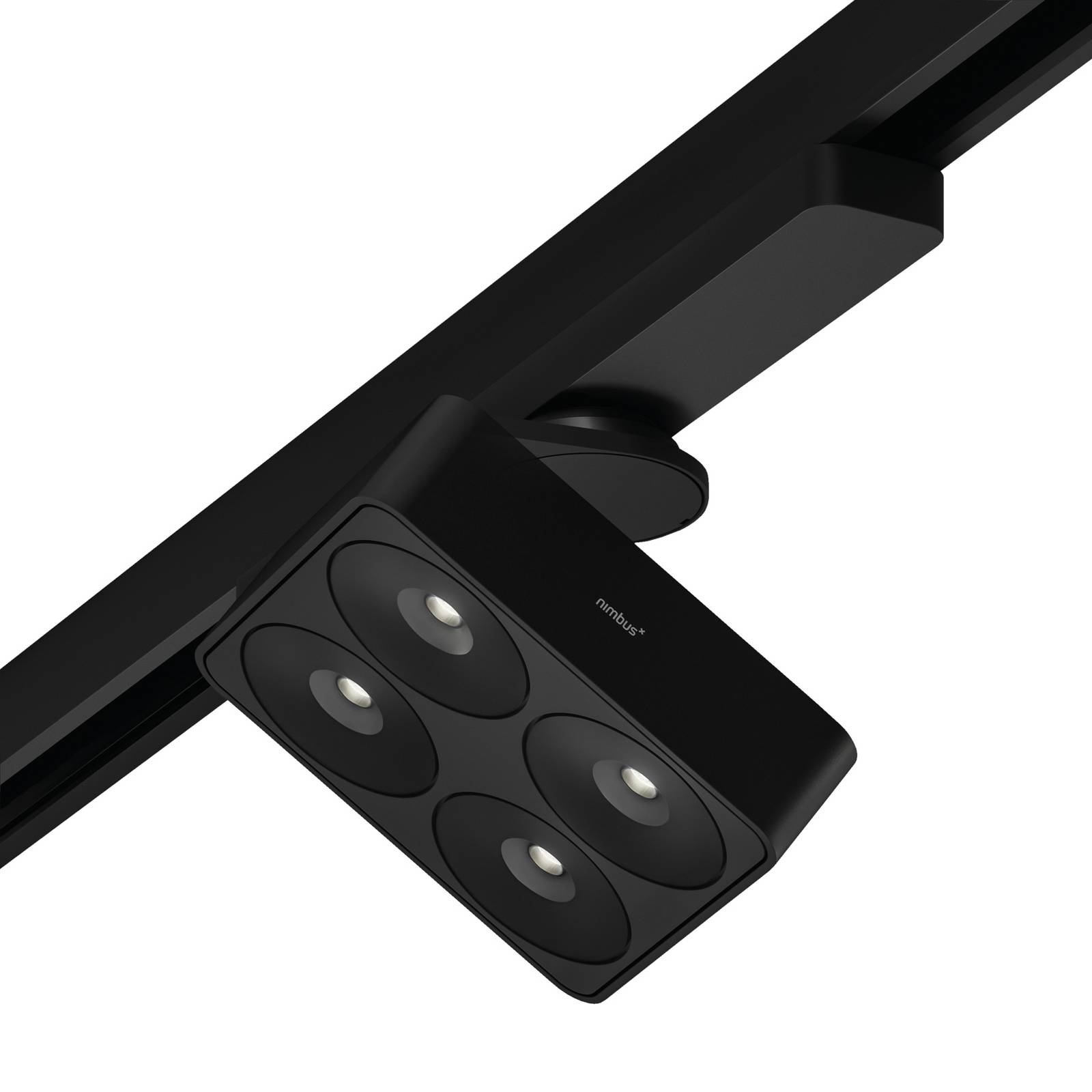 Nimbus Q Four TT Track dimmer fas 40° 930 nero, alluminio, plastica, 16 W, lunghezza: 29 cm, larghezza: 12.8 cm, altezza: 7.1 cm