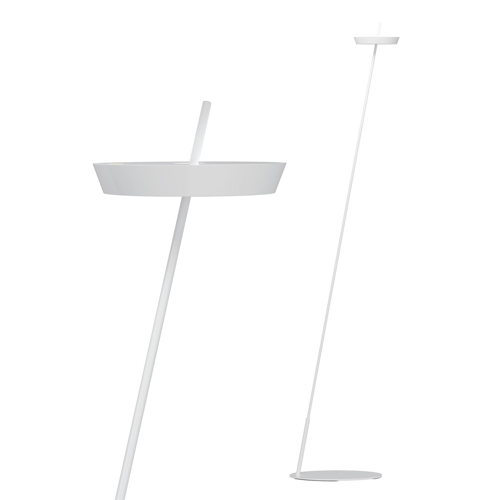 LED-akku-maavalaisin Mahina, valkoinen, korkeus 130 cm, metalli, CCT