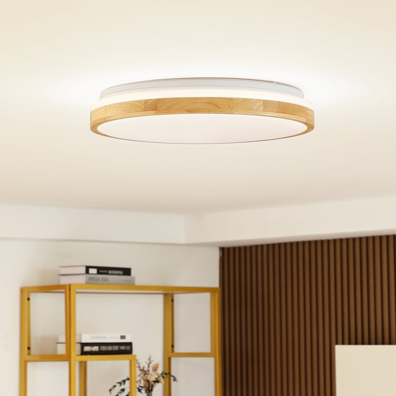 Emiva Top Taklampe Wood/White - Lindby