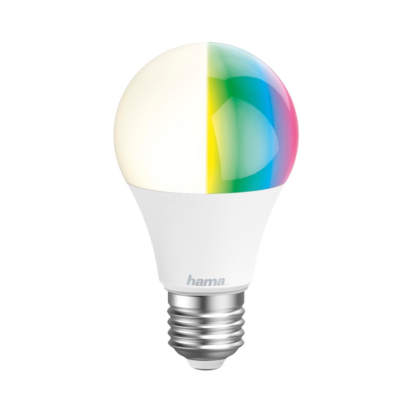 Hama WLAN LED lamp E27 A60 10W RGBW dimmerdatav opaalne