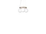 Miira 3 Circular Chandelier Dark Bronze/Opal - Nuura