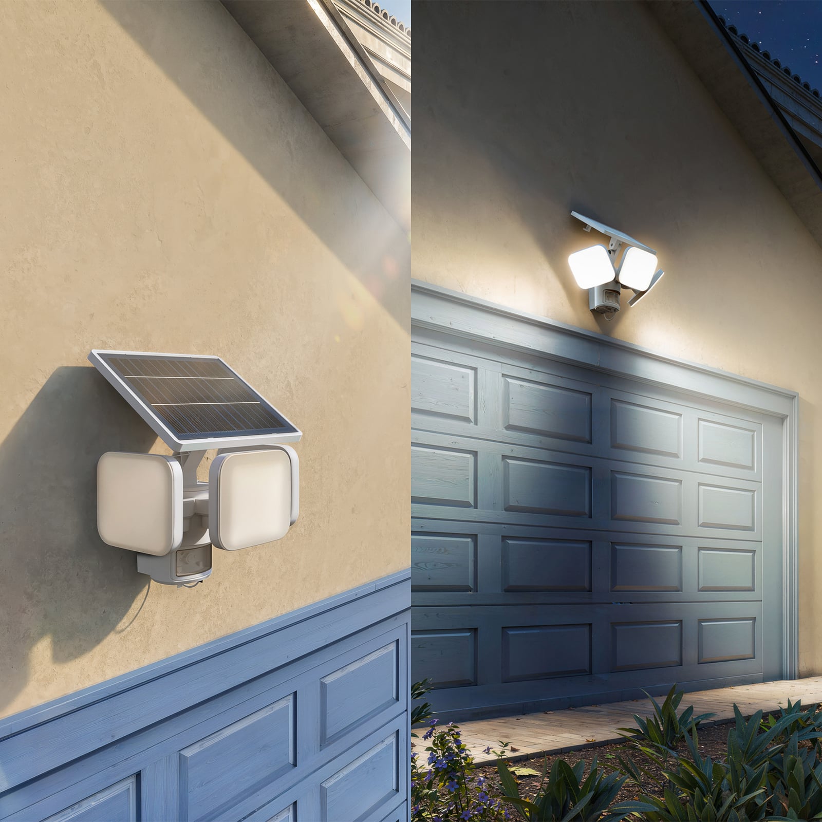 Philips LED-sončna svetilka Zyren, bela, 3.000 K, senzor, IP65 Philips LED-sončna svetilka Zyren, bela, 3.000 K, senzor, IP65