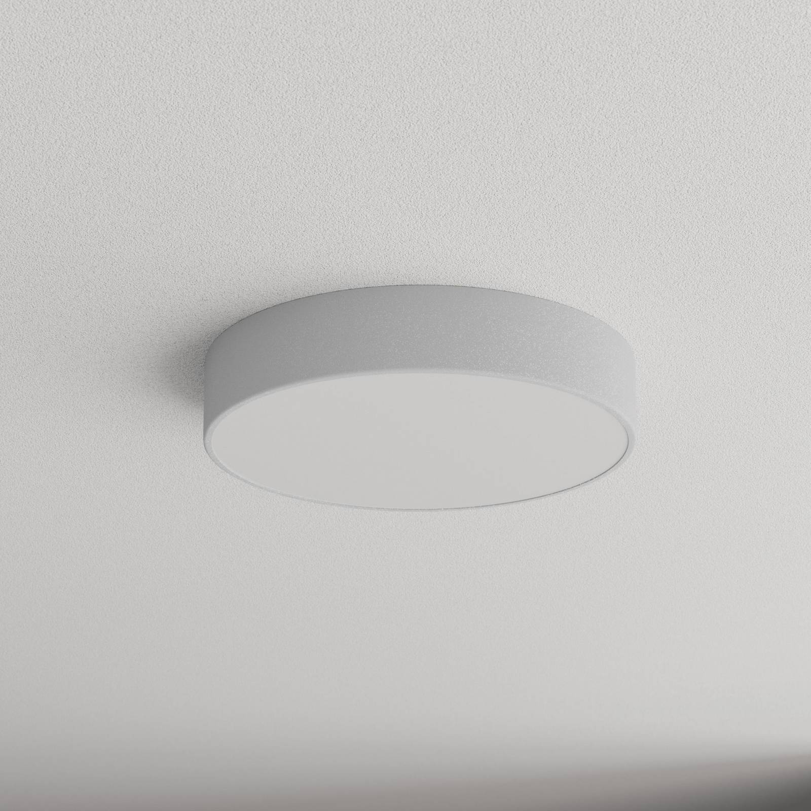 Deckenlampe Cleo 400, grau, Sensor, IP54, Ø 40 cm, Metall günstig online kaufen