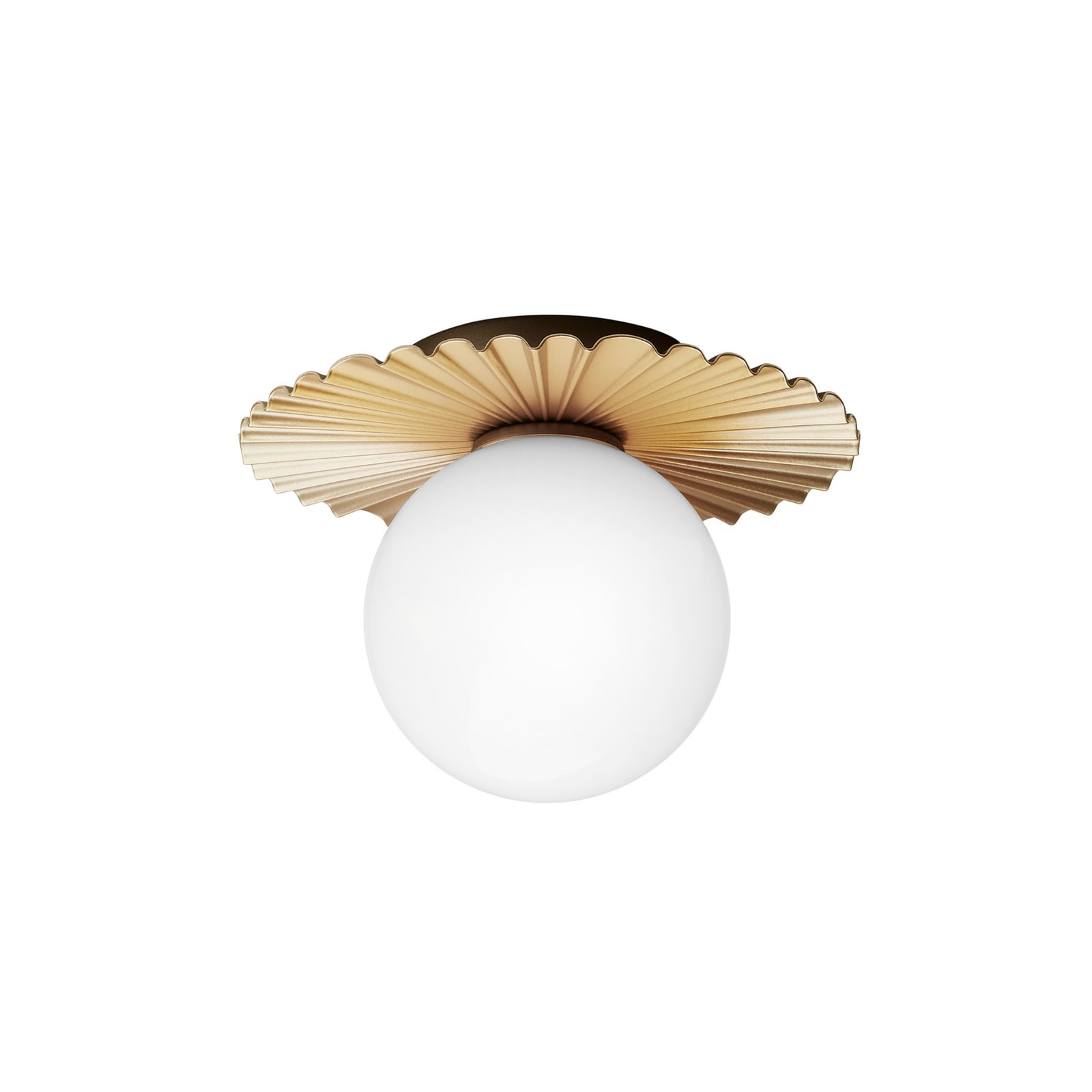 Liila Muuse Wall/Ceiling Lamp IP44 Small Nordic Gold/Opal - Nuura Liila Muuse Wall/Ceiling Lamp IP44 Small Nordic Gold/Opal - Nuura