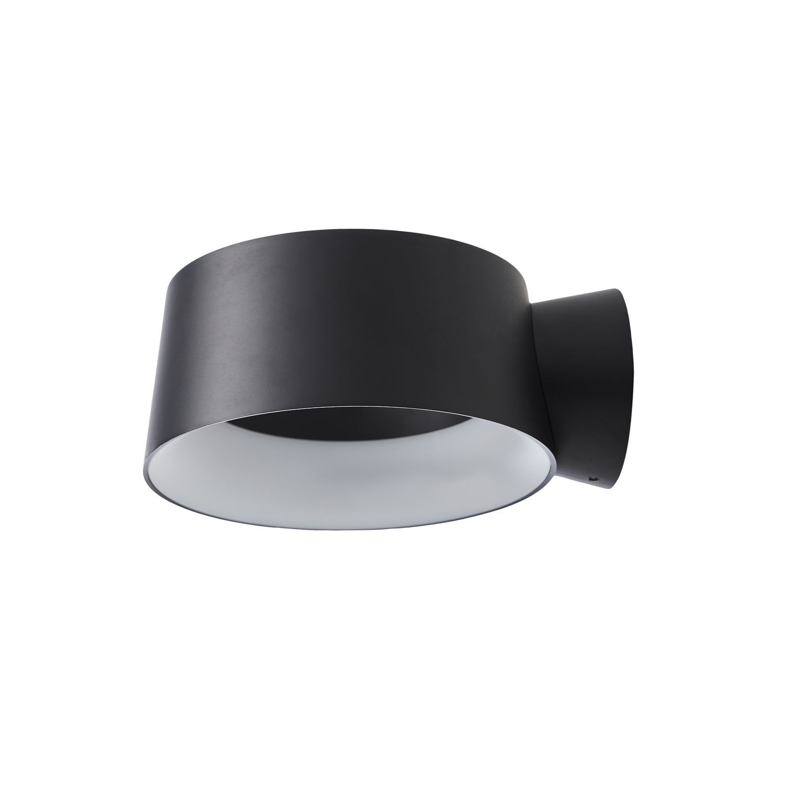 LOOM DESIGN LED wall light Cookie black aluminium Ø 15 cm