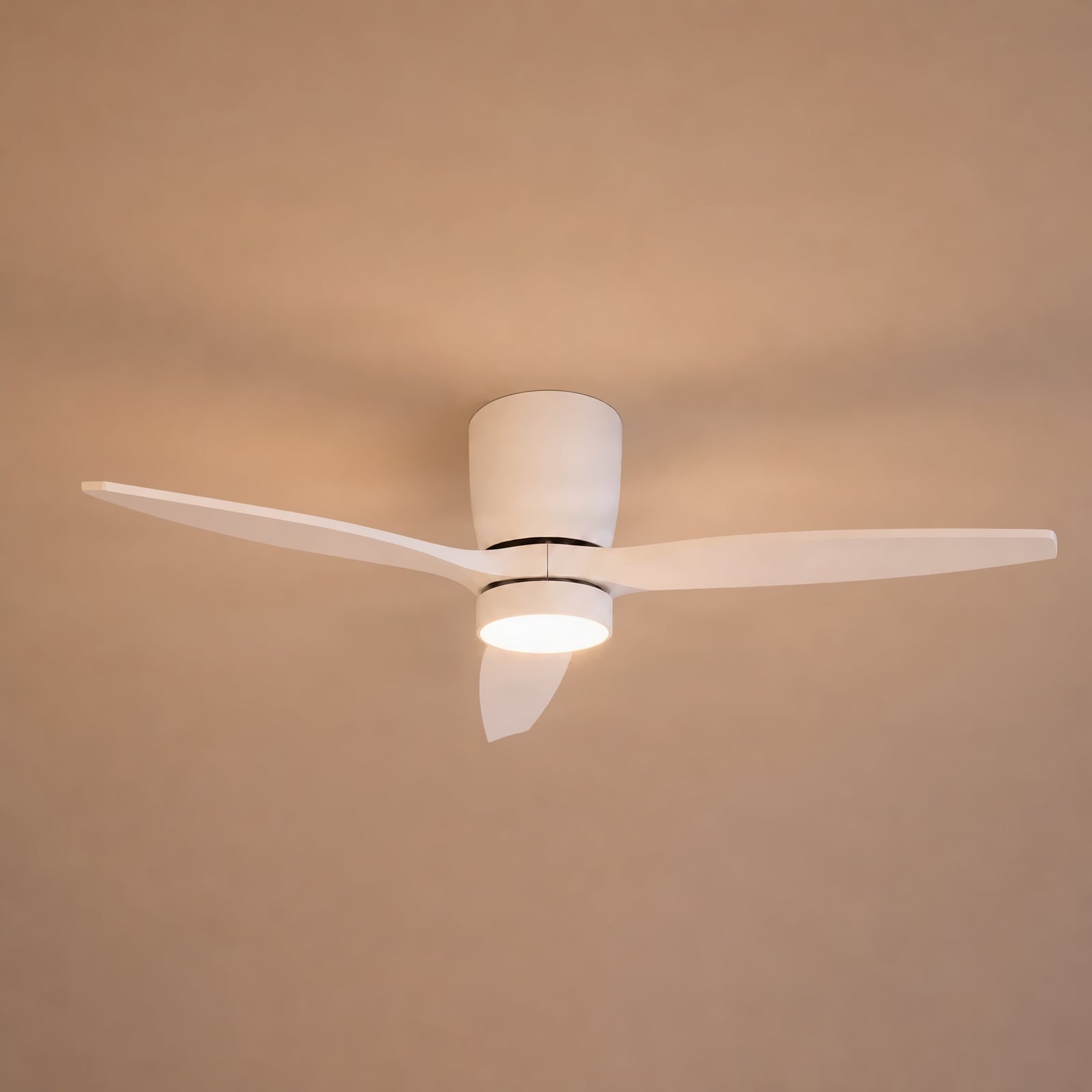 LED-Deckenventilator Sorin, weiß, CCT, IP44, 3 Flügel - Lucande LED-Deckenventilator Sorin, weiß, CCT, IP44, 3 Flügel - Lucande