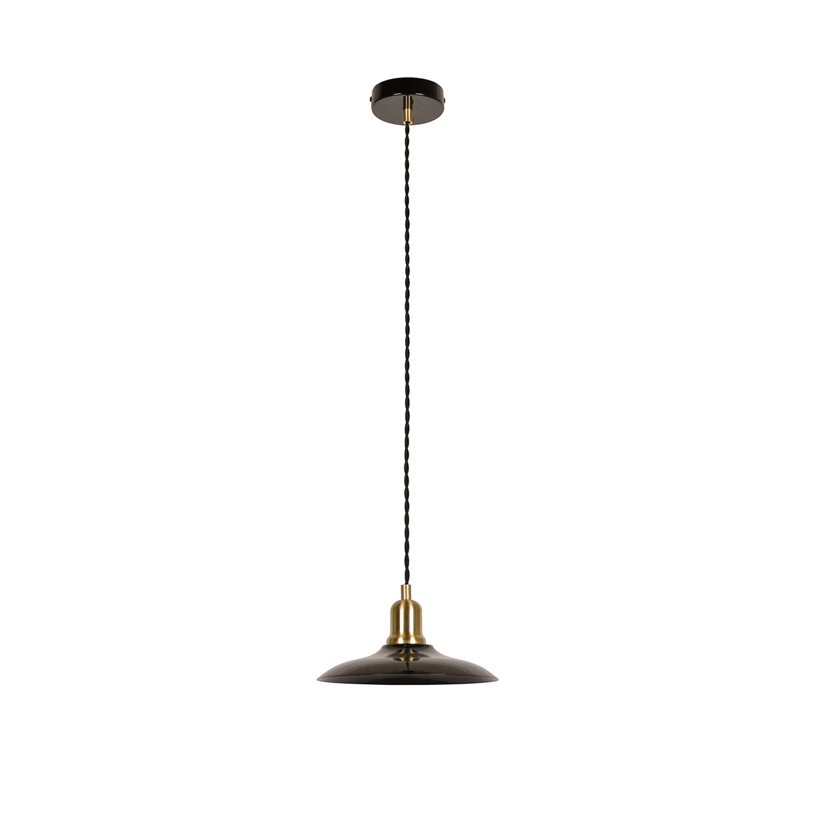 Paulette piekaramā lampa, melna, Ø 22 cm, metāls