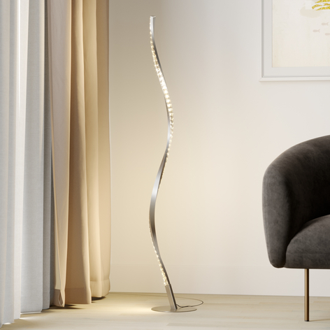 Lindby Criostal LED vloerlamp met kleurverandering