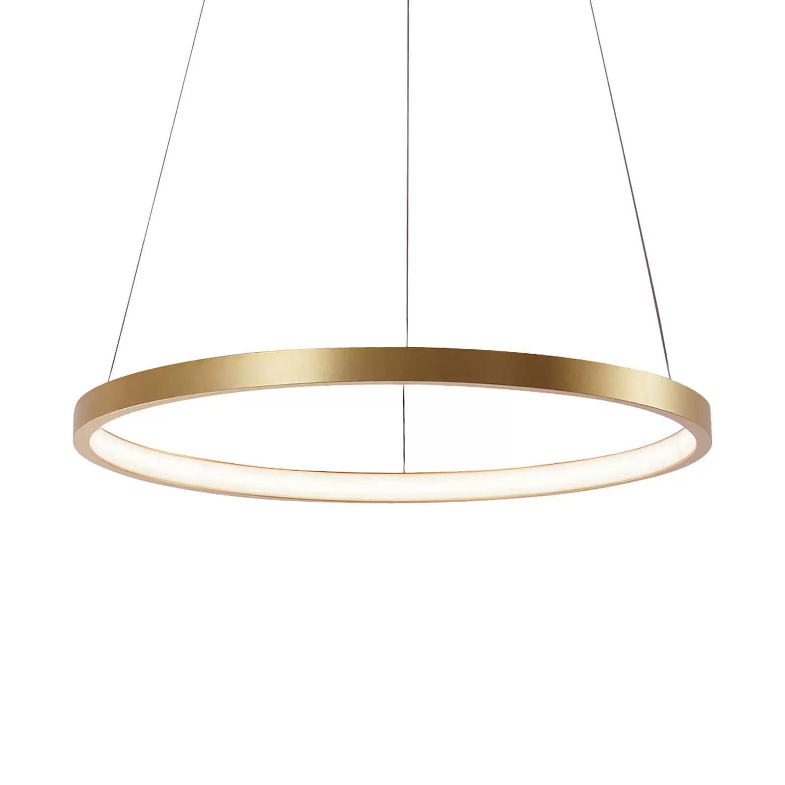 LED-Pendelleuchte gold, 39 cm Ø Circle,
