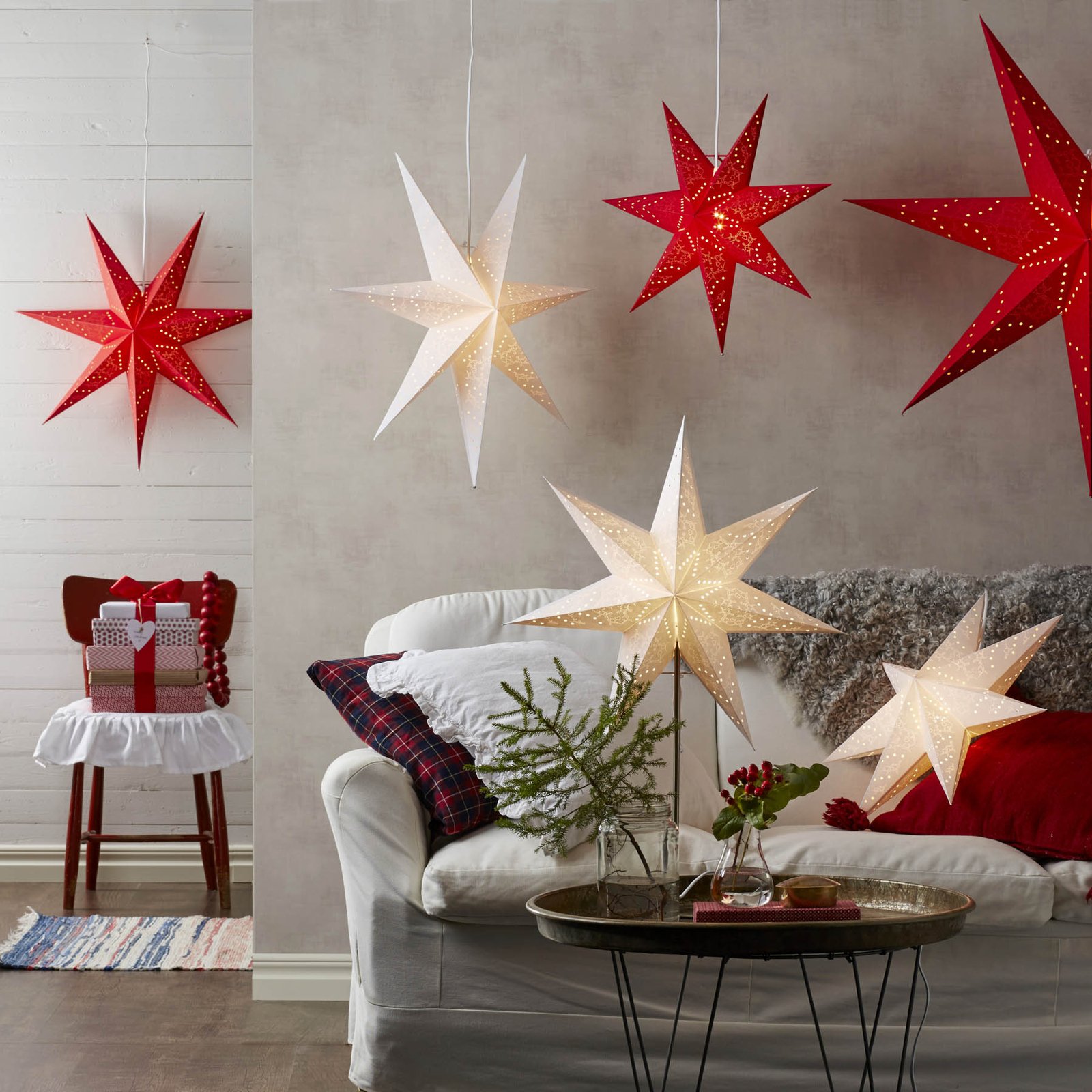 Estrella decorativa Sensy Star con siete puntas