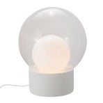 pulpo bordlampe Boule Medium, klar/opal/hvid, glas