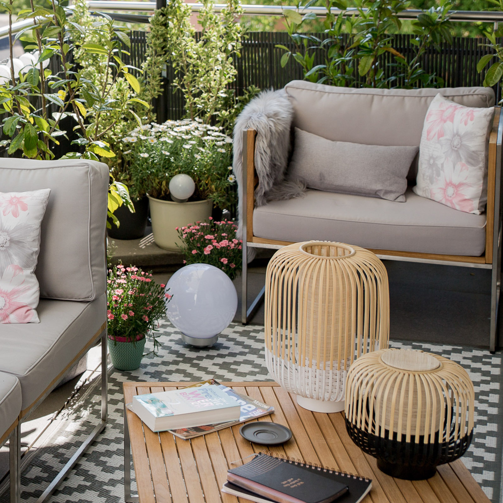Bamboo Tischleuchte M White - Forestier