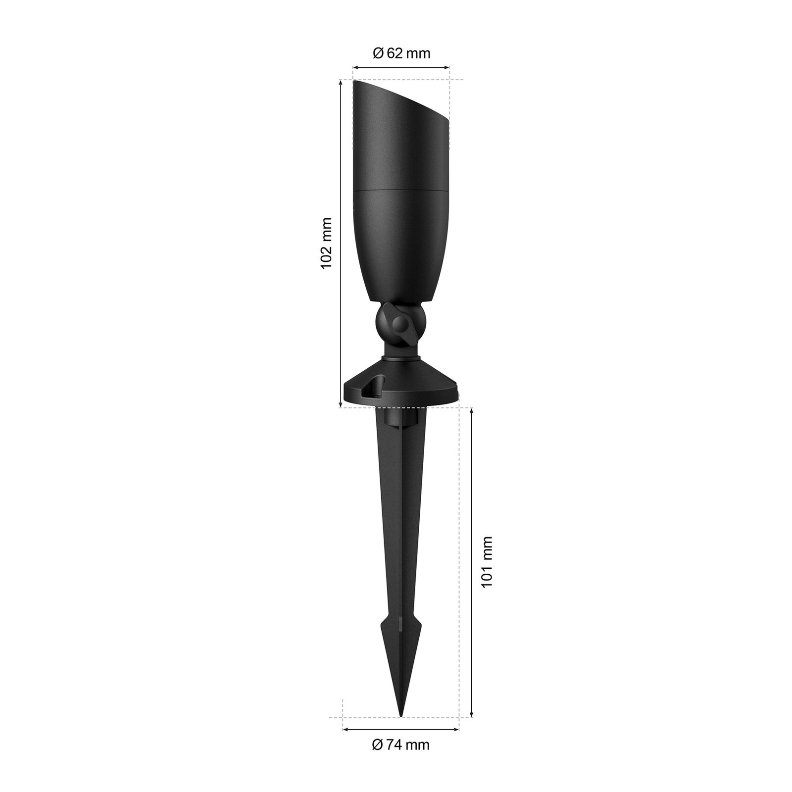WiZ Ground Outdoor Spot Black - WiZ