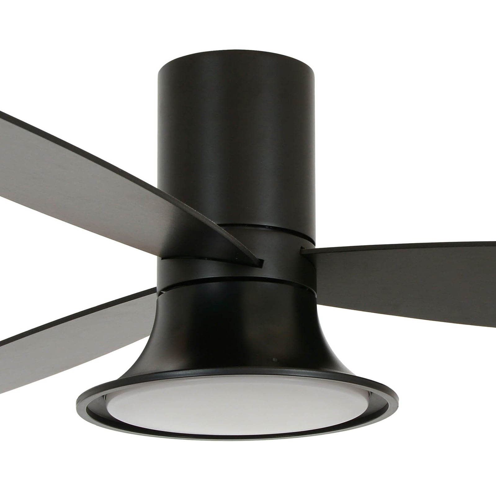 Flusso Deckenventilator mit Licht schwarz 132cm leise Beacon