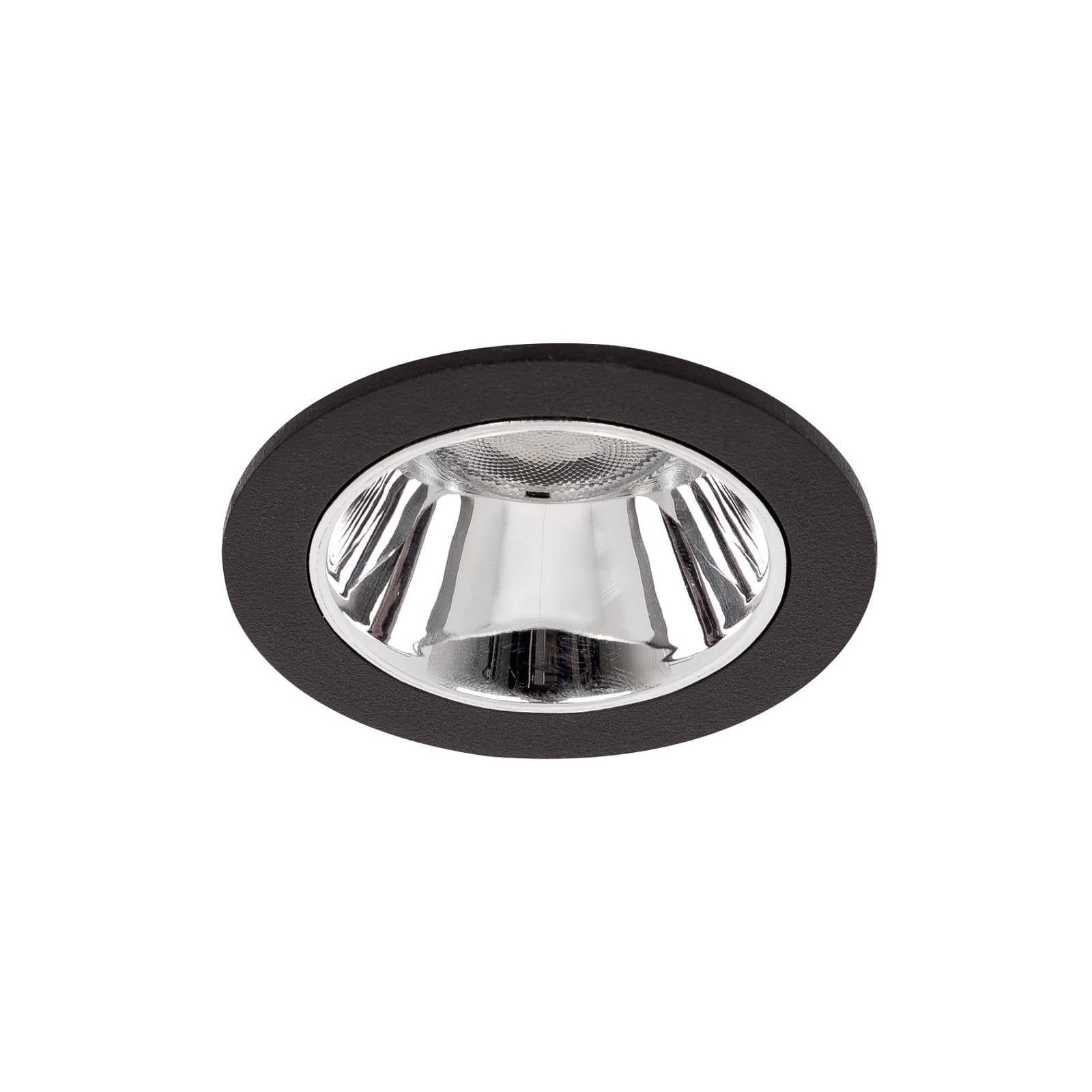 BRUMBERG Apollo Micro, glatt, rund, 3.000 K, schwarz