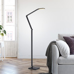 LED toršeras „SAMSKY“, pilkos spalvos, aukštis 161 cm, metalinis, jutiklinis