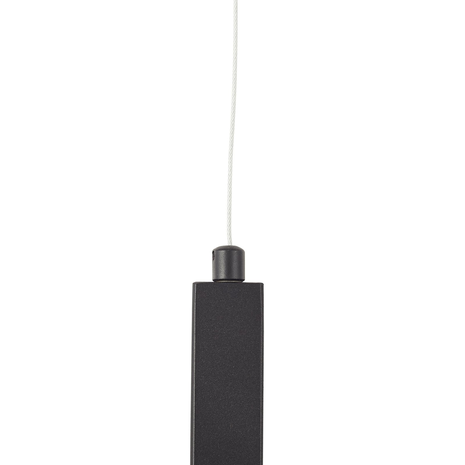 Lucande Lysias pendant light, black, metal