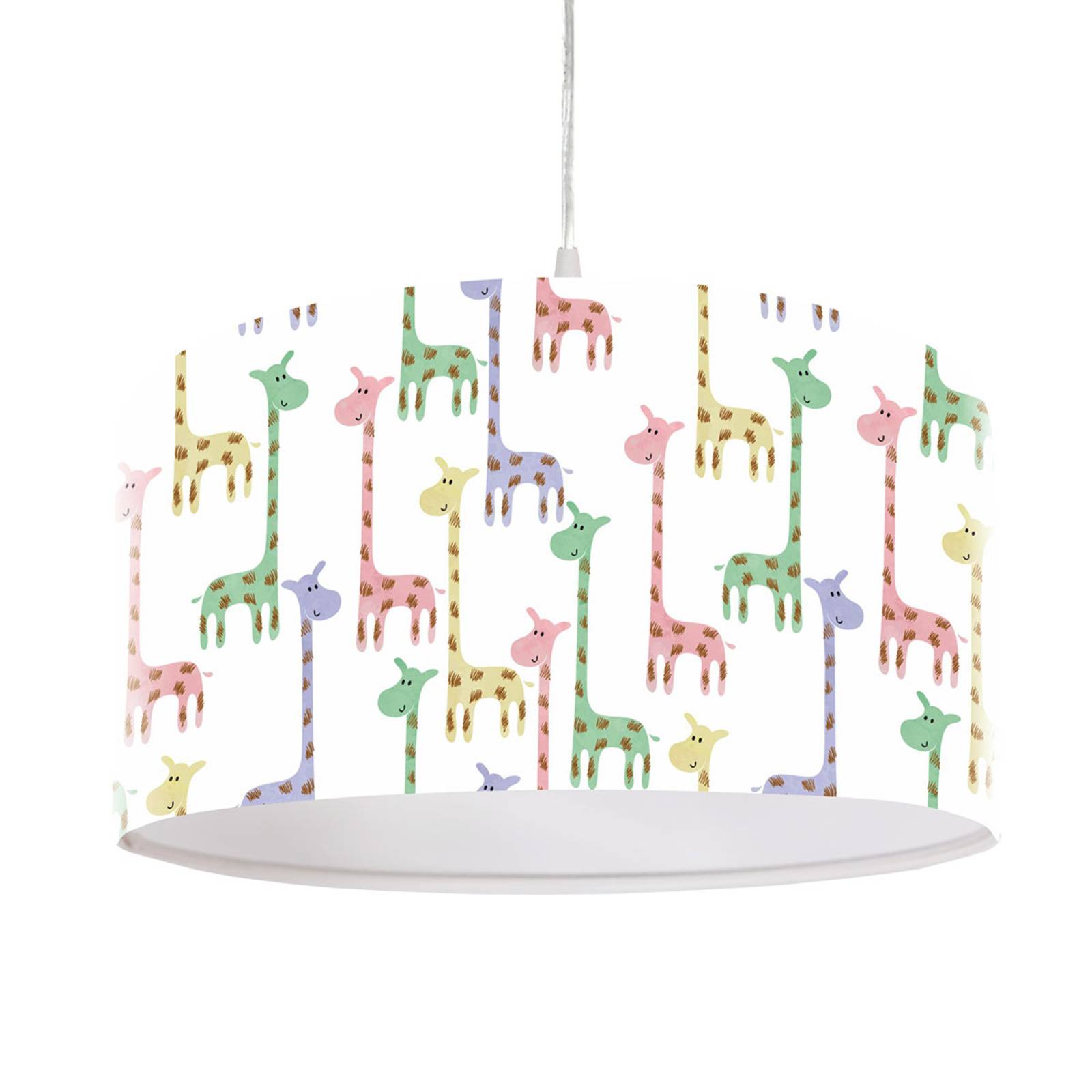 „Zsiráf” függő lámpa nyomtatott búrával Ø 40 cm