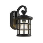 Ankea Applique Murale d'Extérieur H28 Black/Clear - Lindby