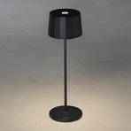 LED-bordslampa Positano för utomhusbruk, svart