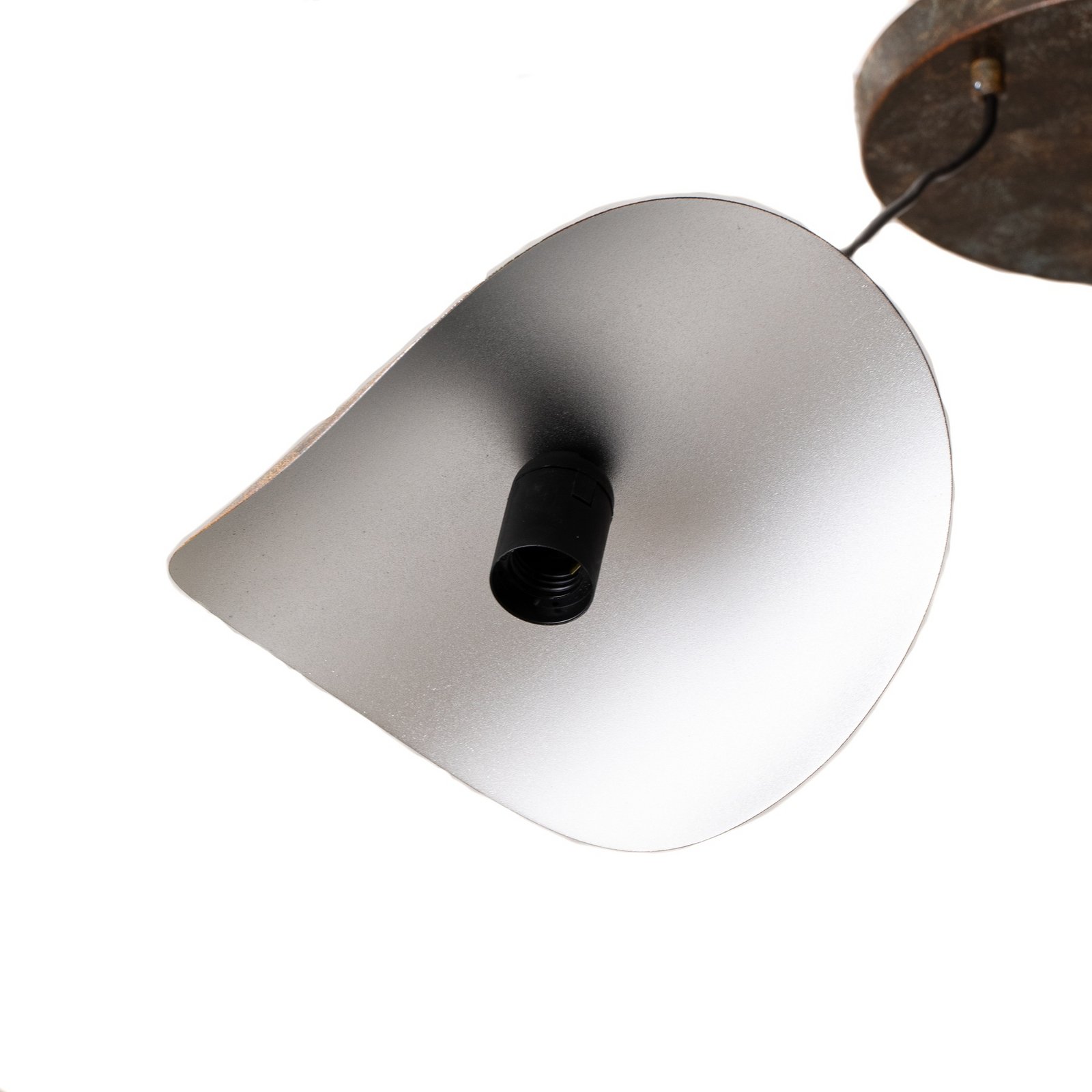 Obesna svetilka Eger, 3-svetilna, črna, kovina, Ø 50 cm Obesna svetilka Eger, 3-svetilna, črna, kovina, Ø 50 cm