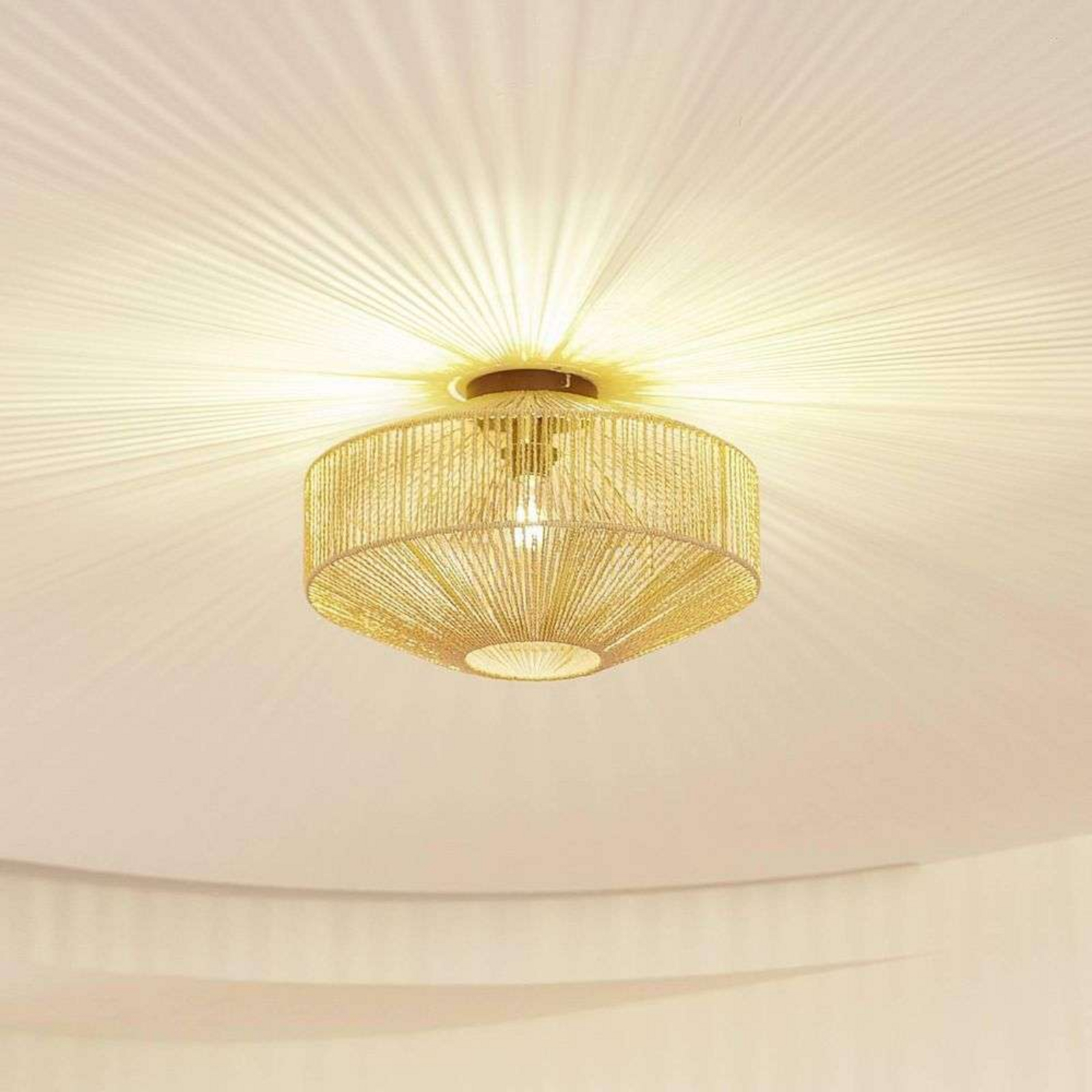 Sorino Ceiling Lamp Ø40 Wood - Lindby