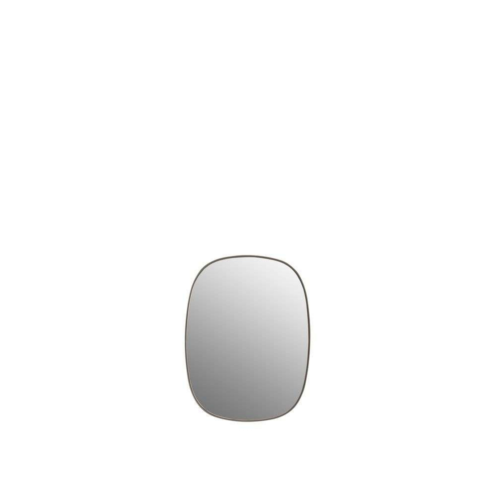 Framed Mirror Small Taupe/Clear - Muuto