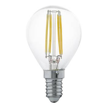 LED-filamentlampa E14 P45 4W, varmvit, klar