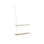 Stedge Shelf L80 Matt Bijela Oak - Woud