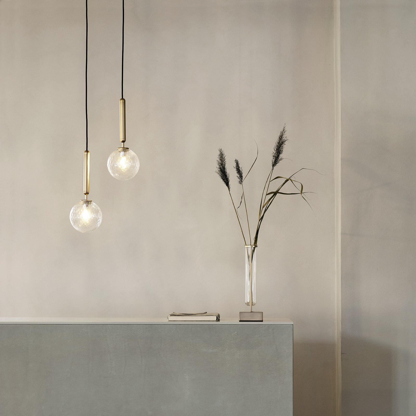 Miira 1 Lustră Pendul Large Brass/Optic Clear - Nuura