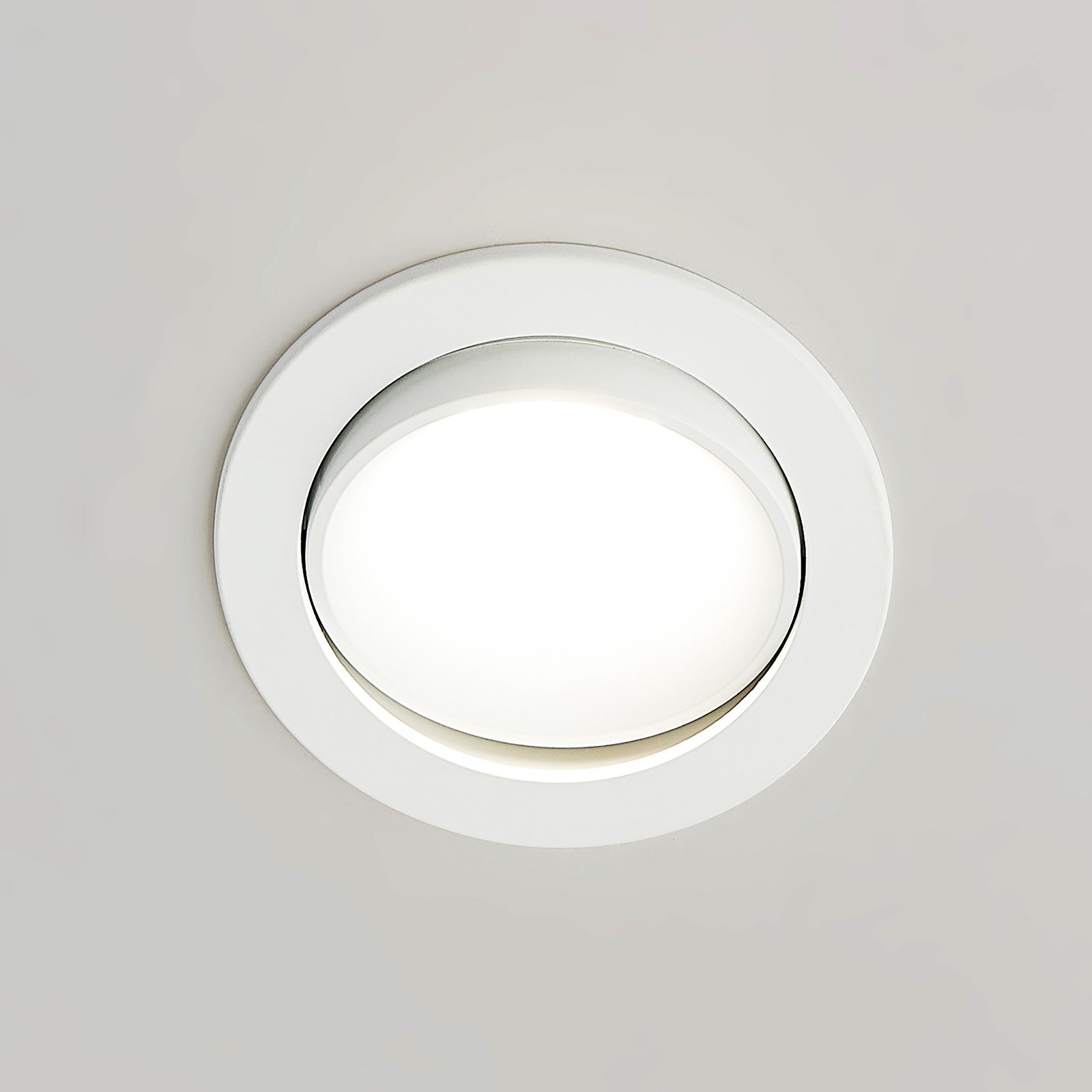 Arcchio Katerin LED inbouwlamp, wit, zwenkb.