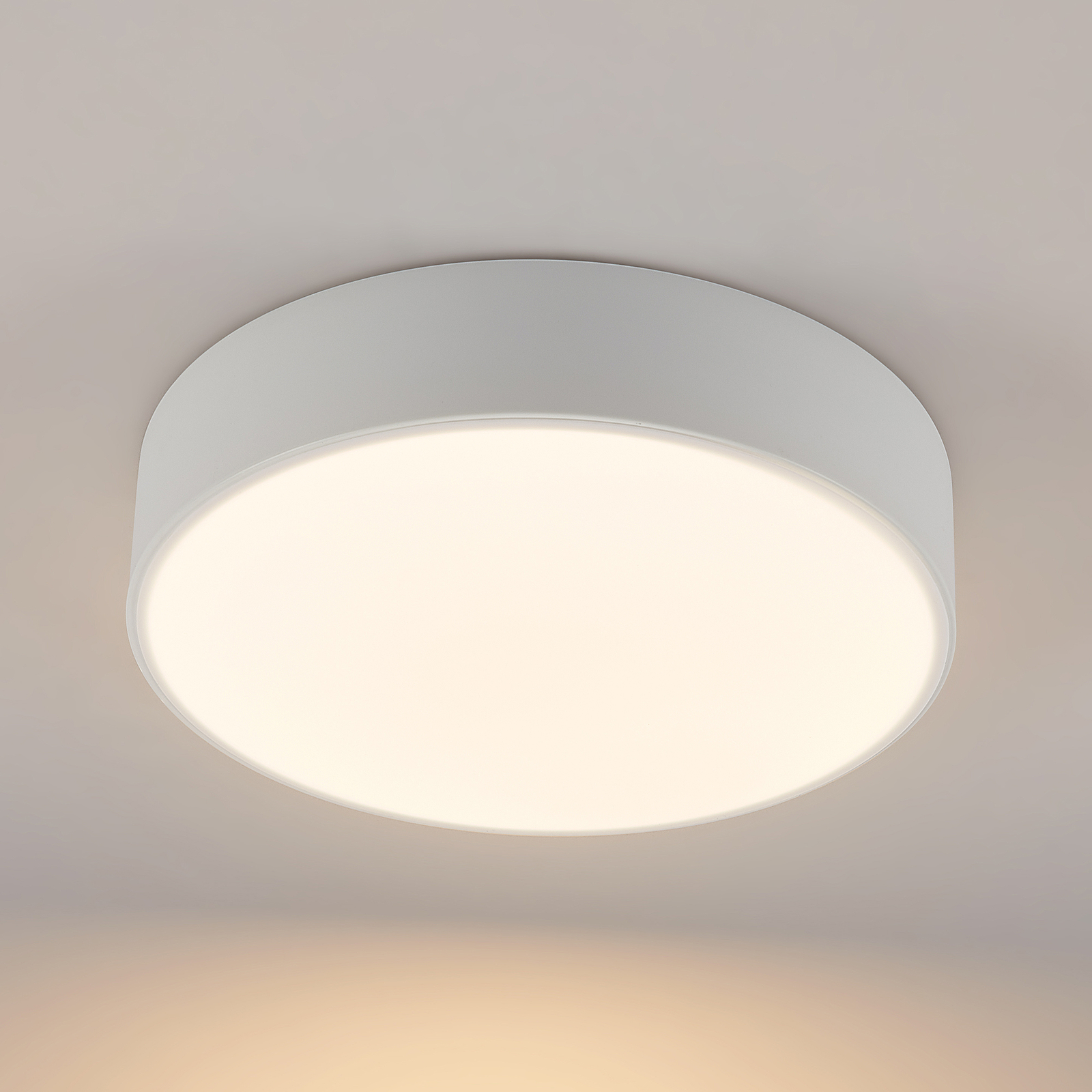 Lindby Simera stropná LED lampa 30 cm, biela