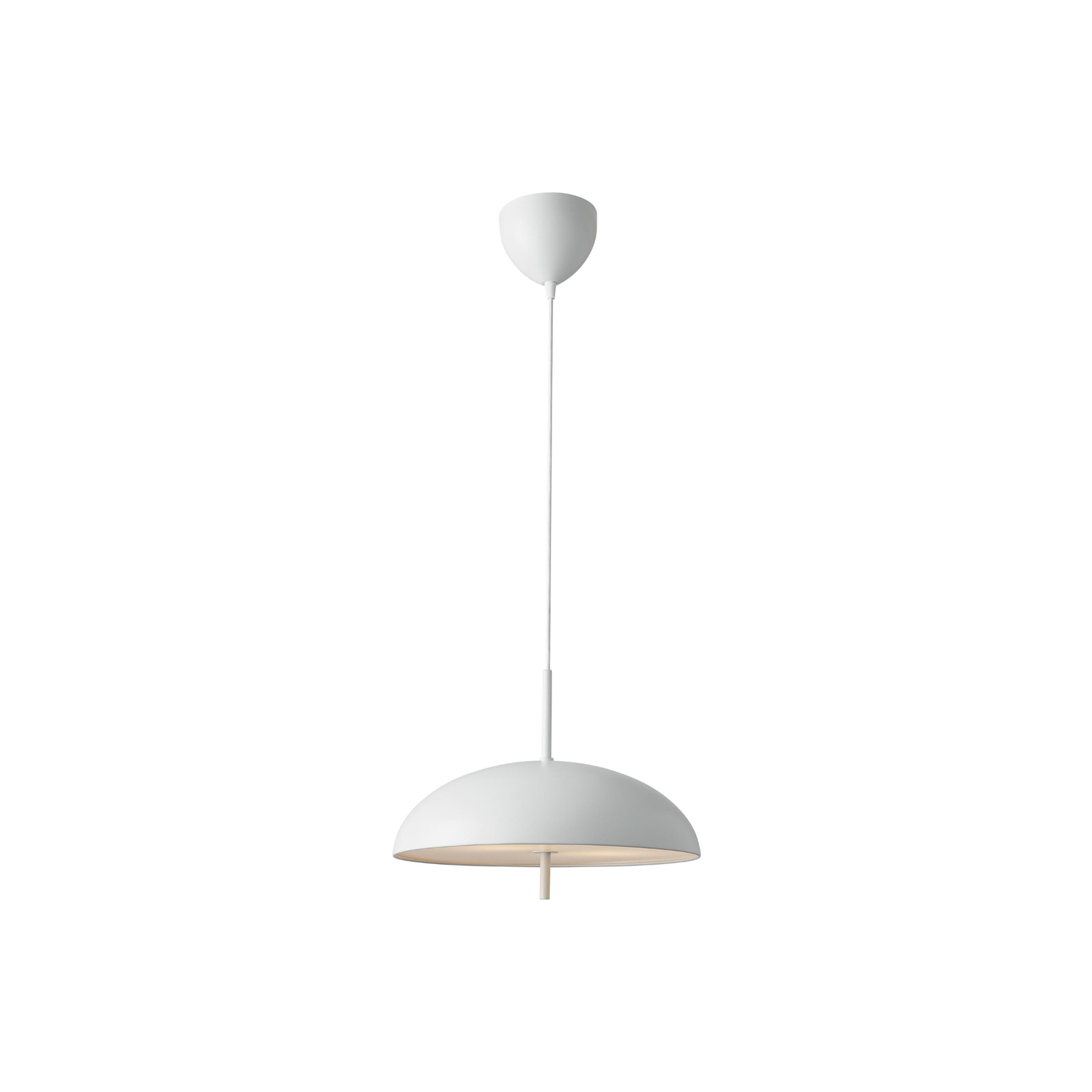 Lámpara colgante Versale, blanca, Ø 35 cm, metal, 2 x E27