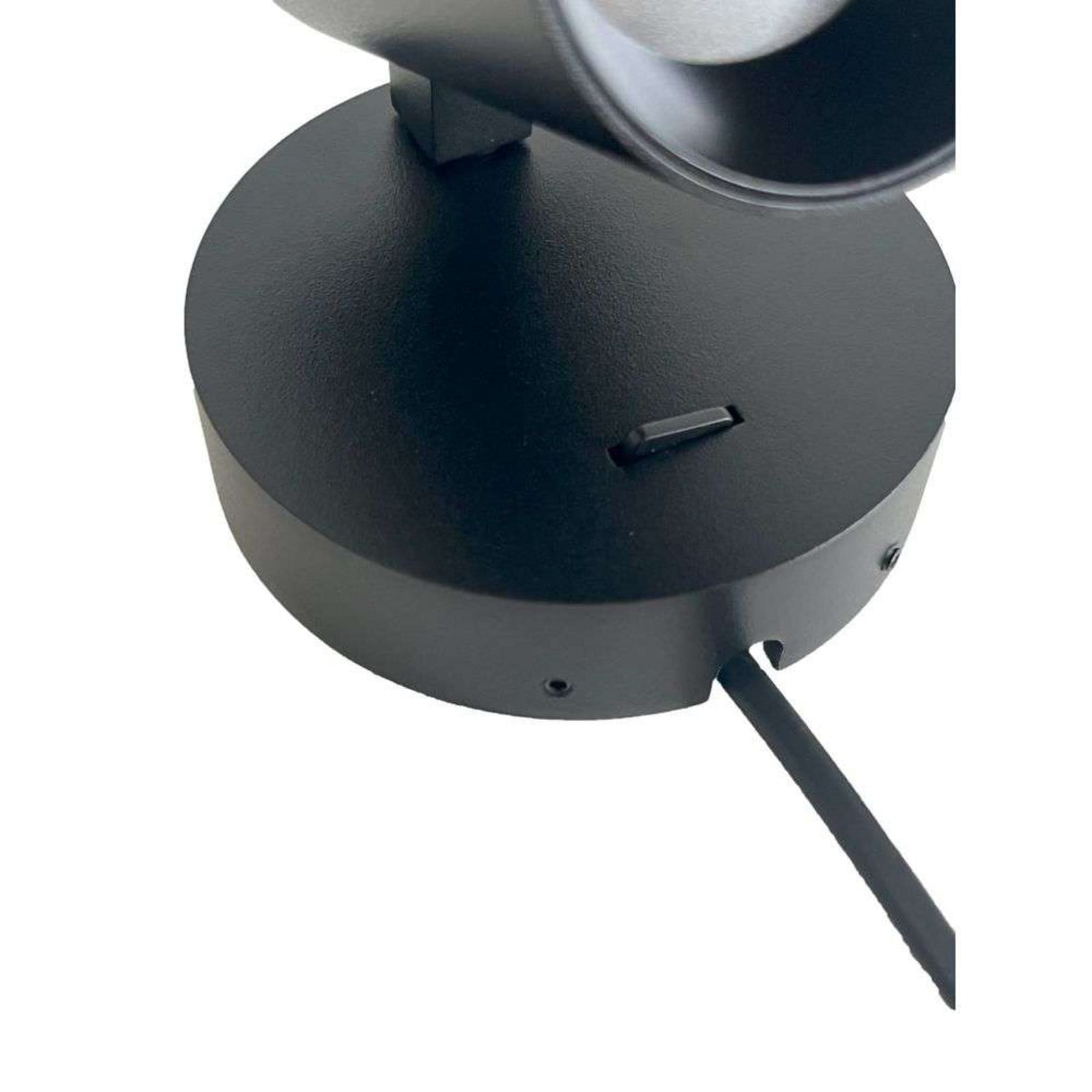 SpotOn Circle1 Wandleuchte w/Switch Schwarz ANTIDARK - Wohnzimmer - Aluminium