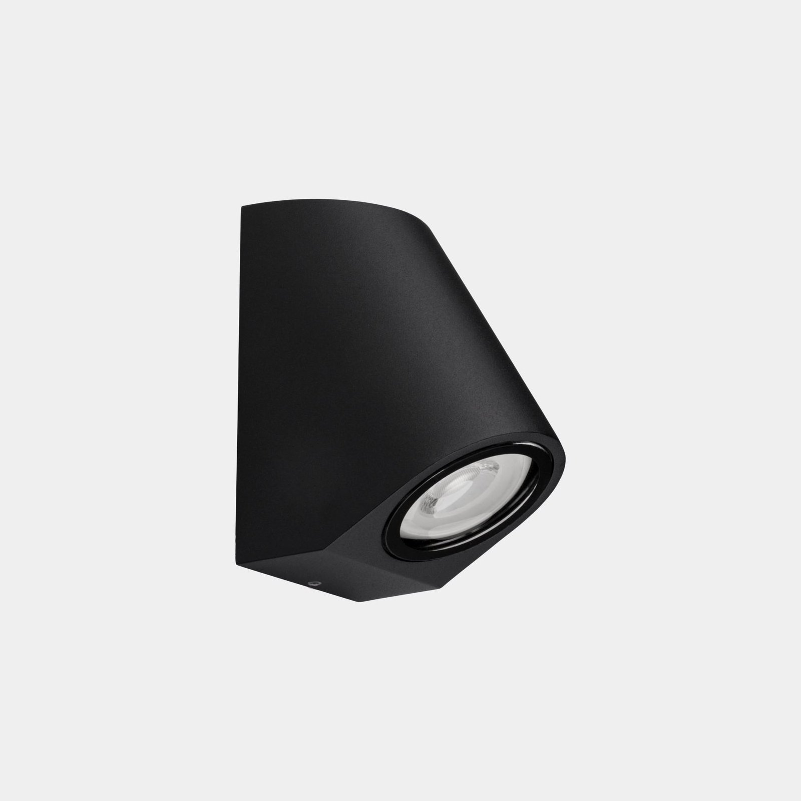 LEDS-C4 outdoor wall lamp Bob Inclined, black, width 7 cm