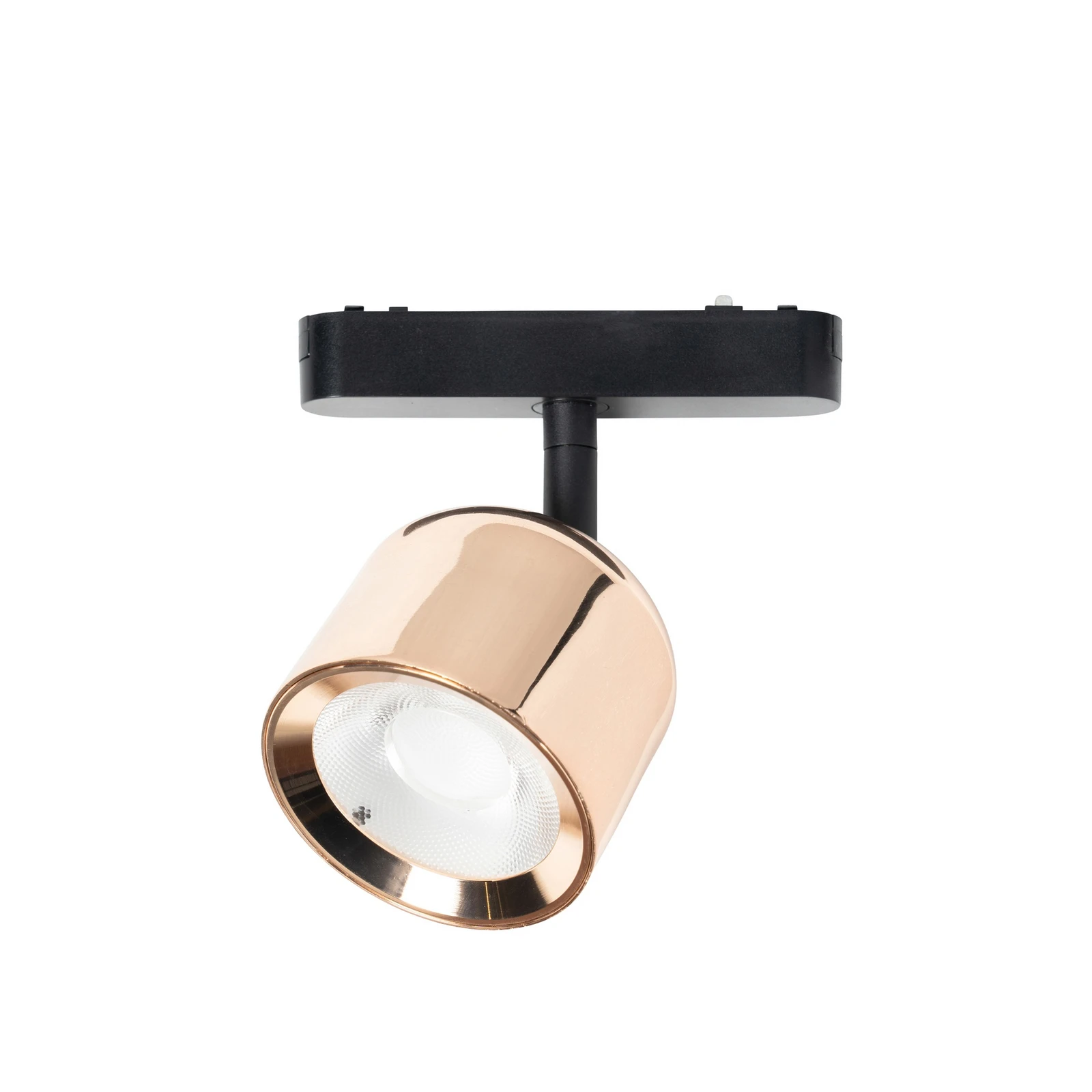 Lindby foco LED 48 V Lumaro, oro rosa, Ø 8,2 cm, aluminio, atenuable