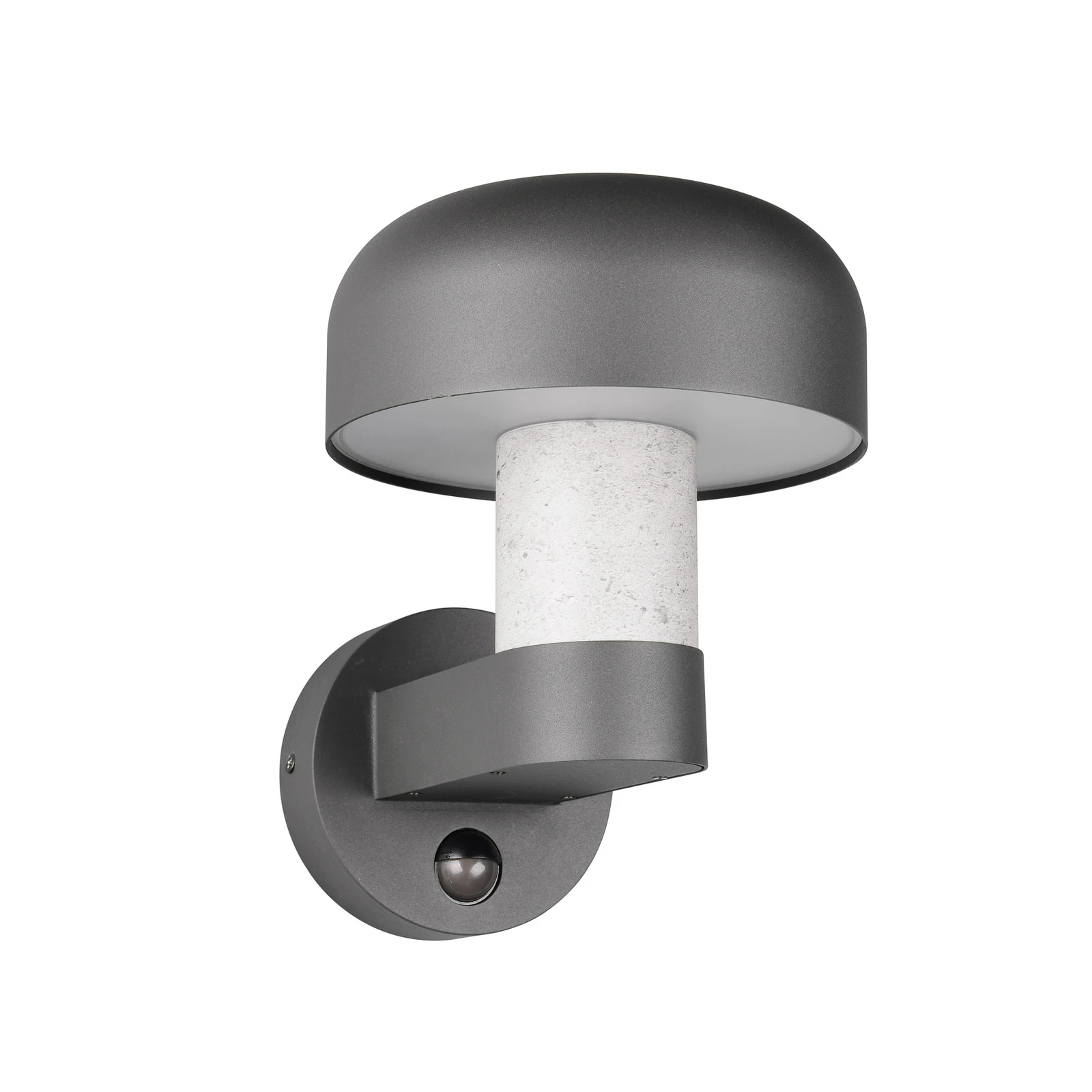 Vanjska zidna svjetiljka Fraser Sensor siva/izgled betona, aluminij IP54 E27