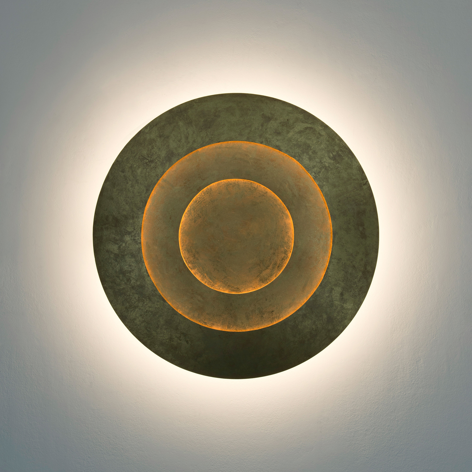 LED-Wandleuchte Masaccio Rotondo, gold