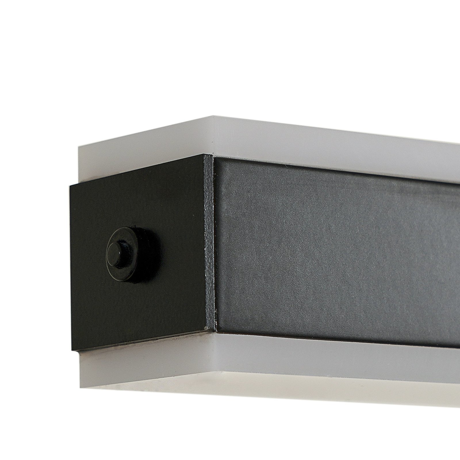 Lucande LED-Hängeleuchte Pendolo, schwarz, Aluminium, 120 cm