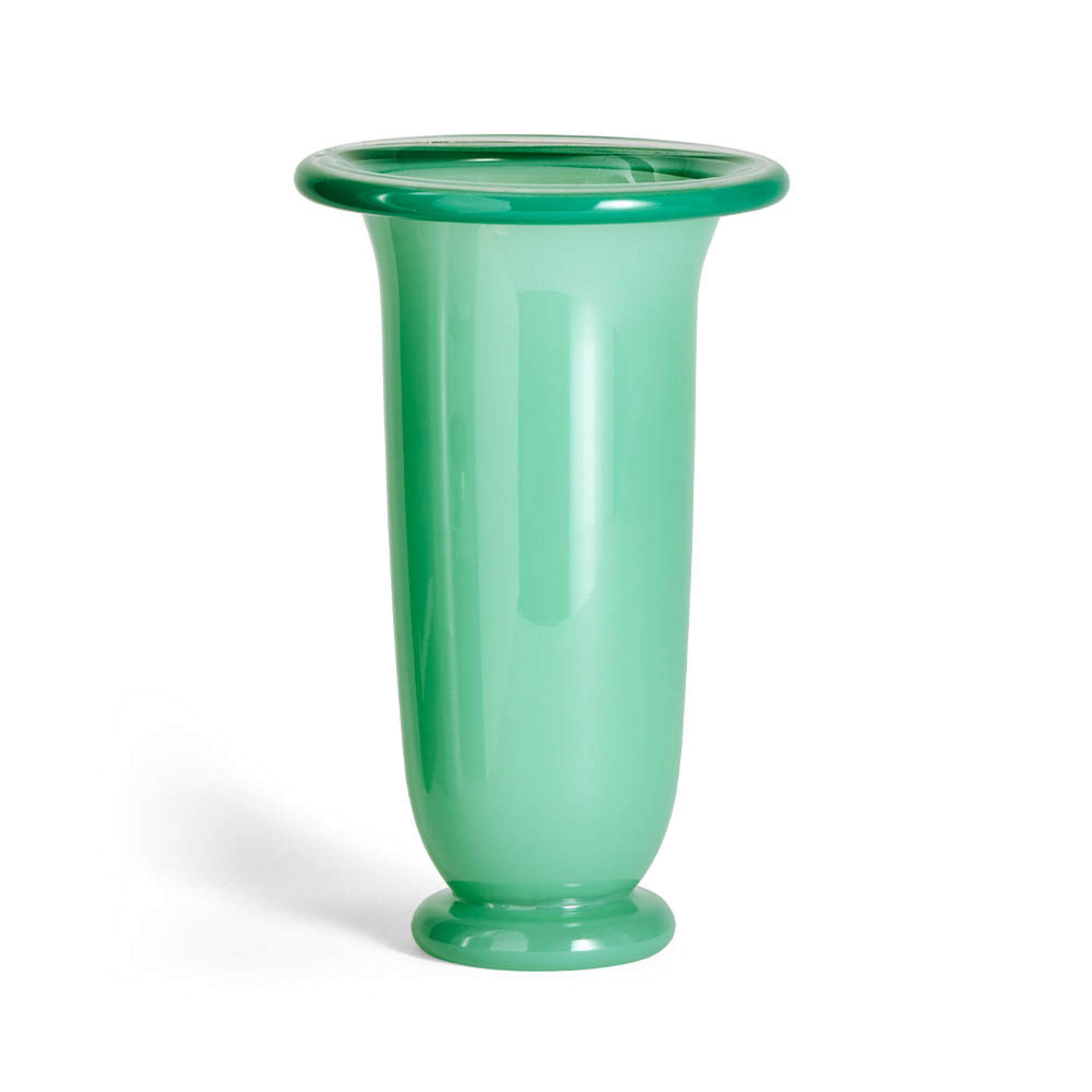 Empire Vase Large Green/Dark Green - Hay