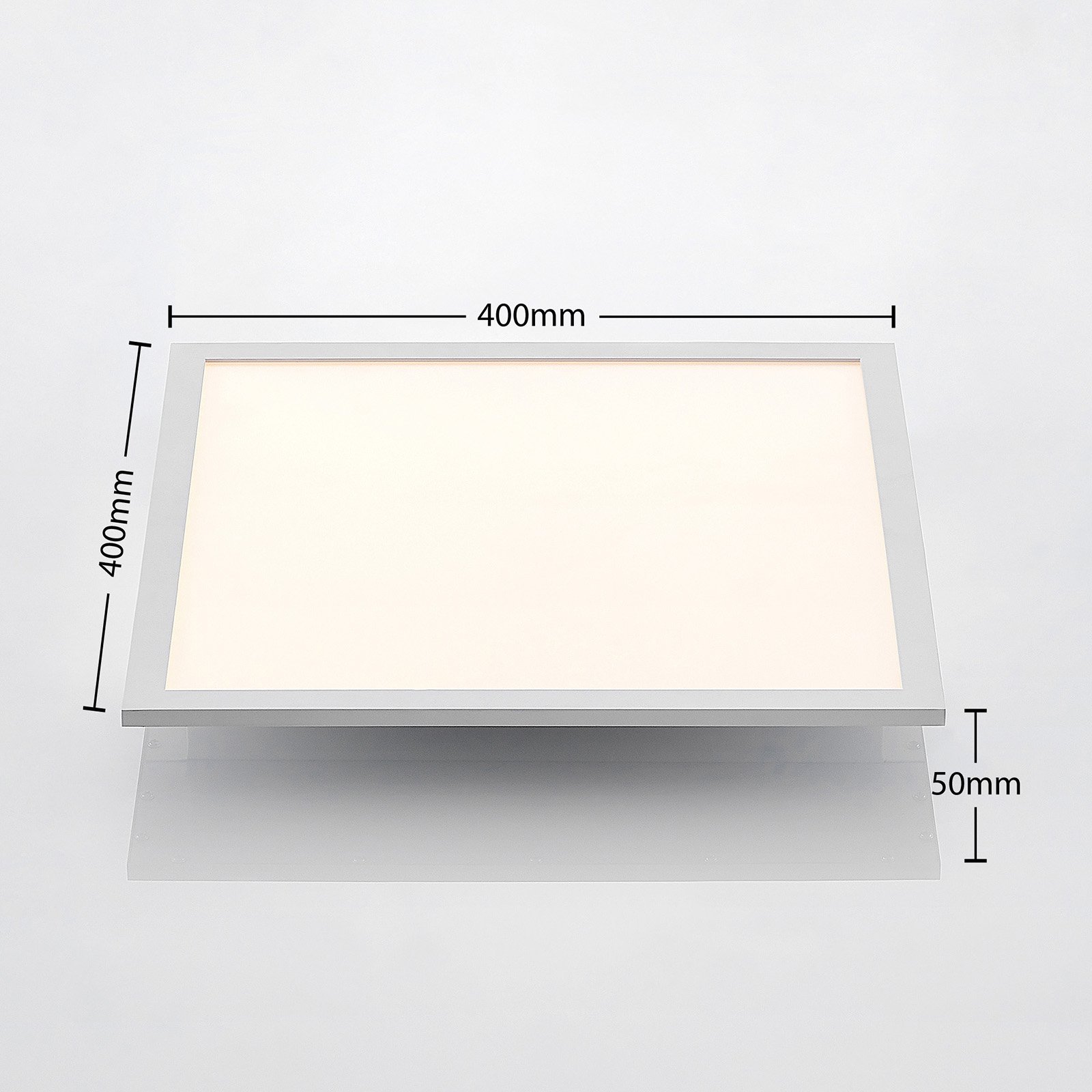 Quais LED Ceiling Lamp 4.000K 40x40 White - Lindby