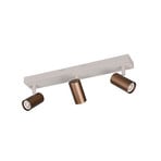 Svetilka Taryn, rjava, dolžina 45 cm, 3-krilna, Mini-GU10