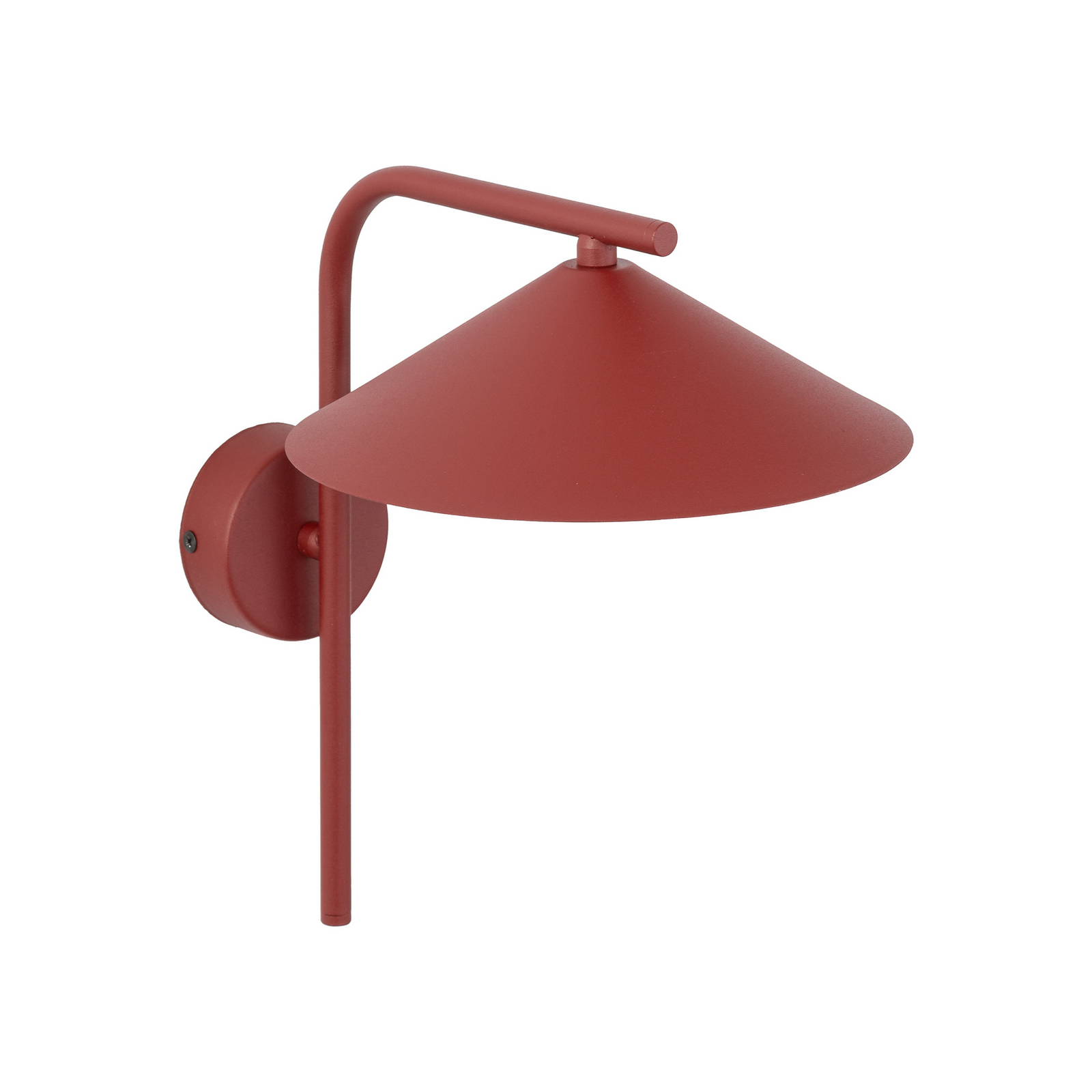 Sieninis šviestuvas „Lume S“, bordo spalvos, metalinis, 31 cm aukščio, GX53