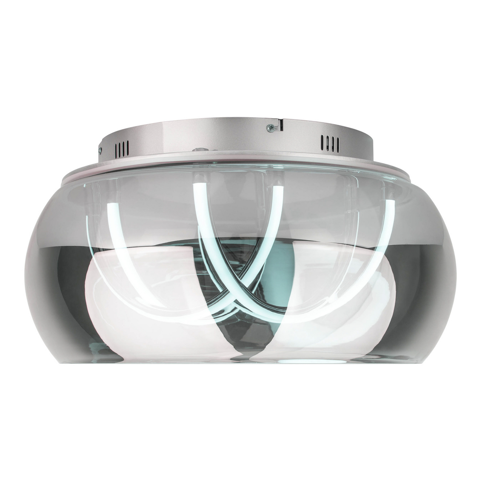 LED-Deckenleuchte Malou, Glas, CCT, Fernbedienung